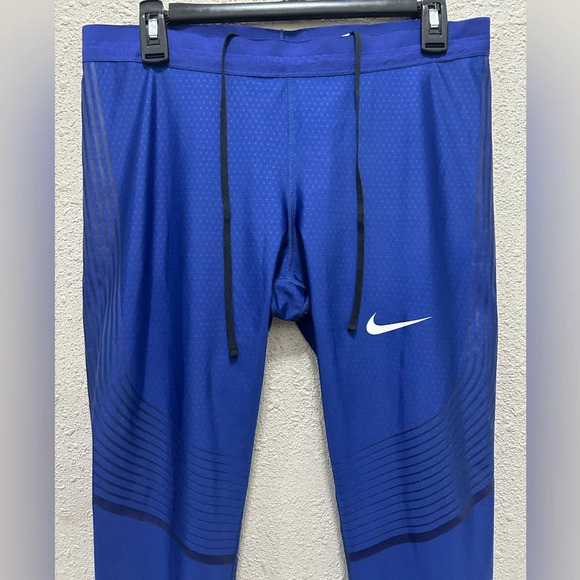Nike Pro Elite Power Speed USA USATF Track & Field Tights Women's Size XL Blue - Picture 2 of 12